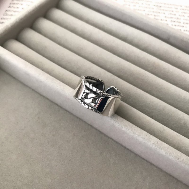 925 sterling silver ring simple temperament wild retro ring