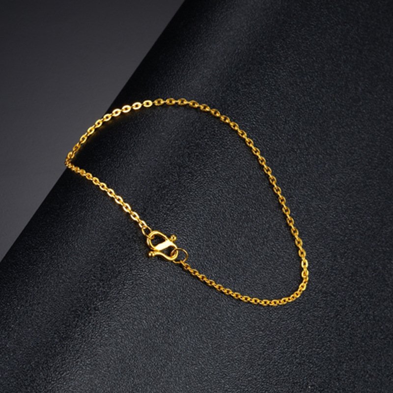 Golden Cross Bracelet Ladies Gold Thin O-shaped Chain New Vietnam