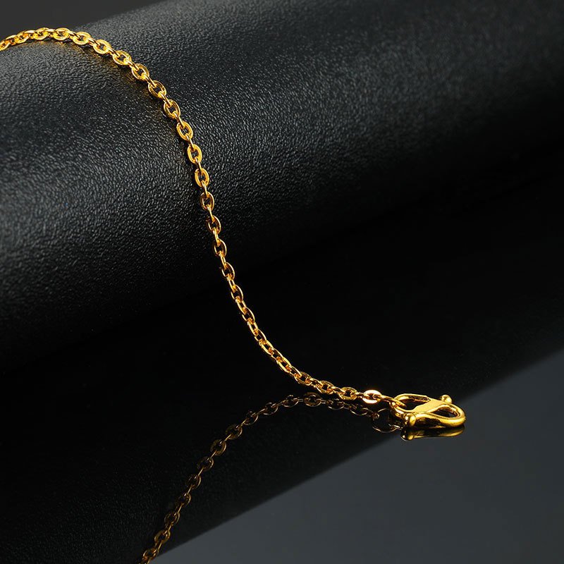 Golden Cross Bracelet Ladies Gold Thin O-shaped Chain New Vietnam