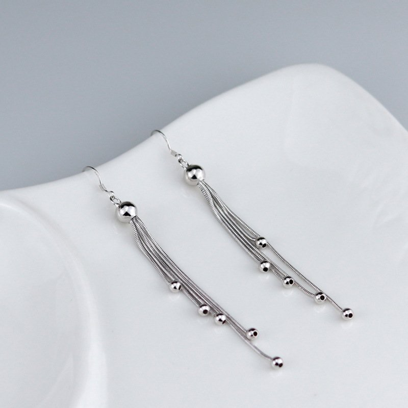 Sweet temperament fashion earrings simple long earrings earrings