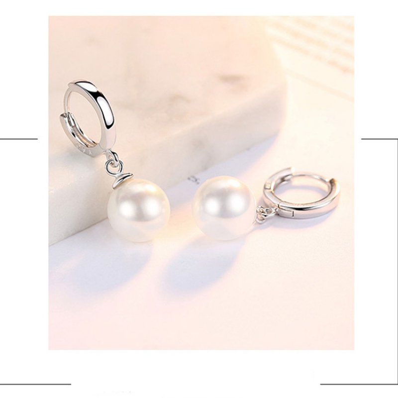 Trendy rubber bead ear buckle earrings women's mid-length style temperament earrings simple ear jewelry