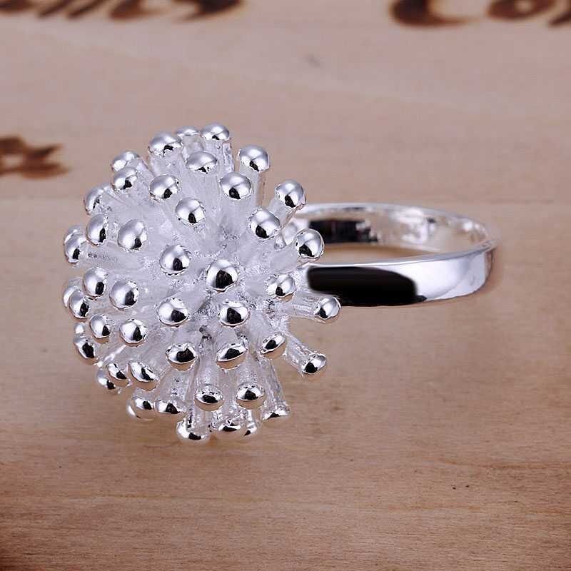 Popular jewelry personality exaggerated firework bubbling open bud ring women